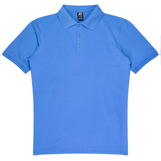 Clayfield Mens Polos Cyan